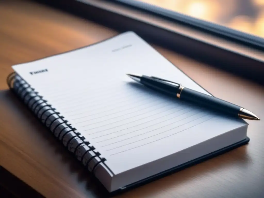 Escritura creativa en un entorno sereno Un ambiente sereno y enfocado para inspirar la poesía visual en forma y espacio de escritura