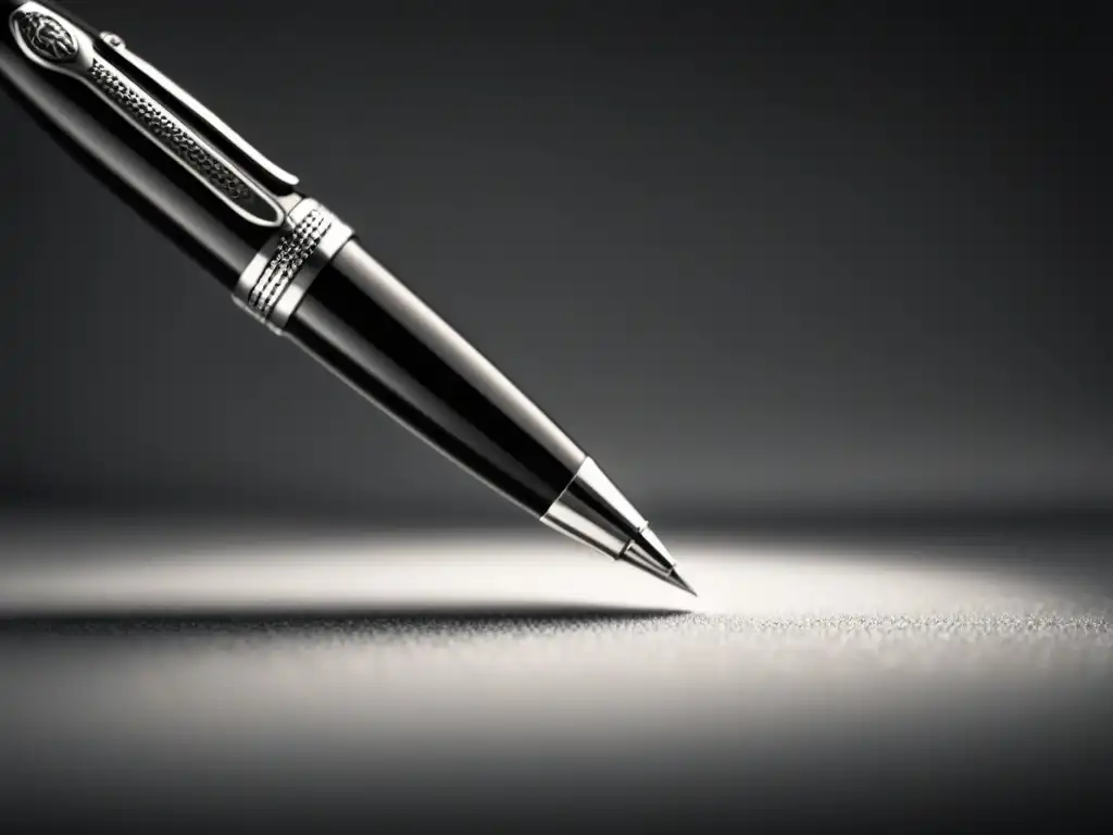 Traducción poética: fidelidad vs interpretación Un bolígrafo traduce delicadamente palabras entre idiomas, desafiando fidelidad e interpretación en la poesía