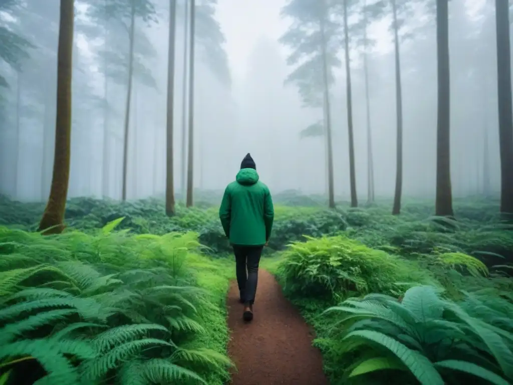 Un bosque exuberante y diverso, simbolizando crecimiento y armonía