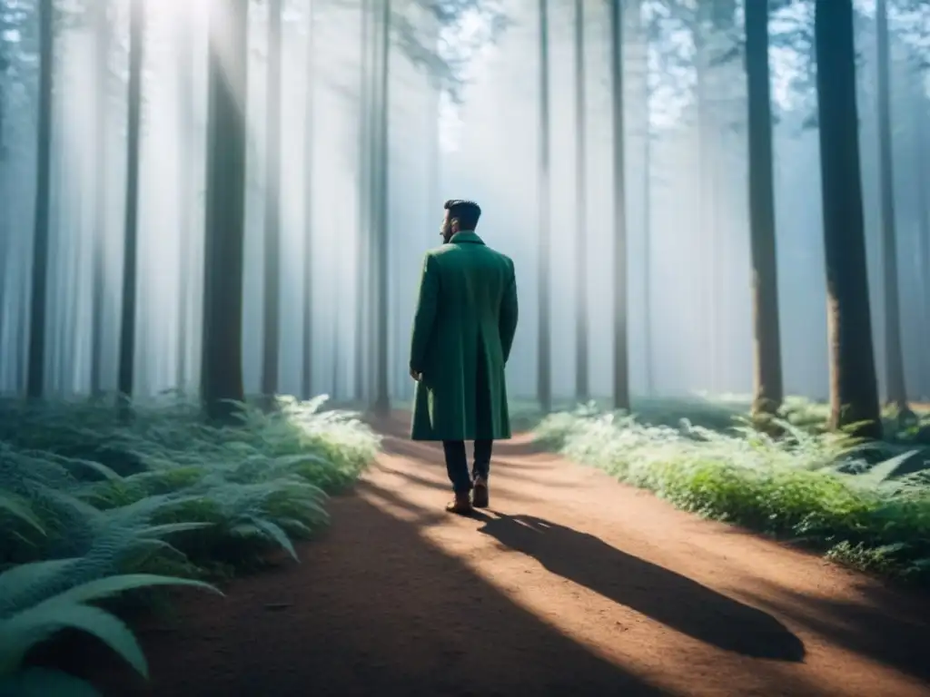 Un bosque intocado bañado por la luz del sol, inspirando versos poesía naturaleza transformadora