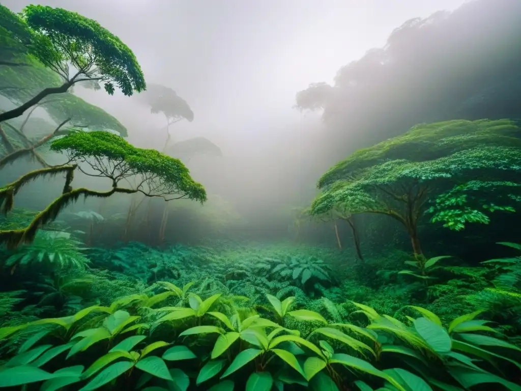 Un bosque lluvioso vibrante con poesía transformadora conciencias ecológicas