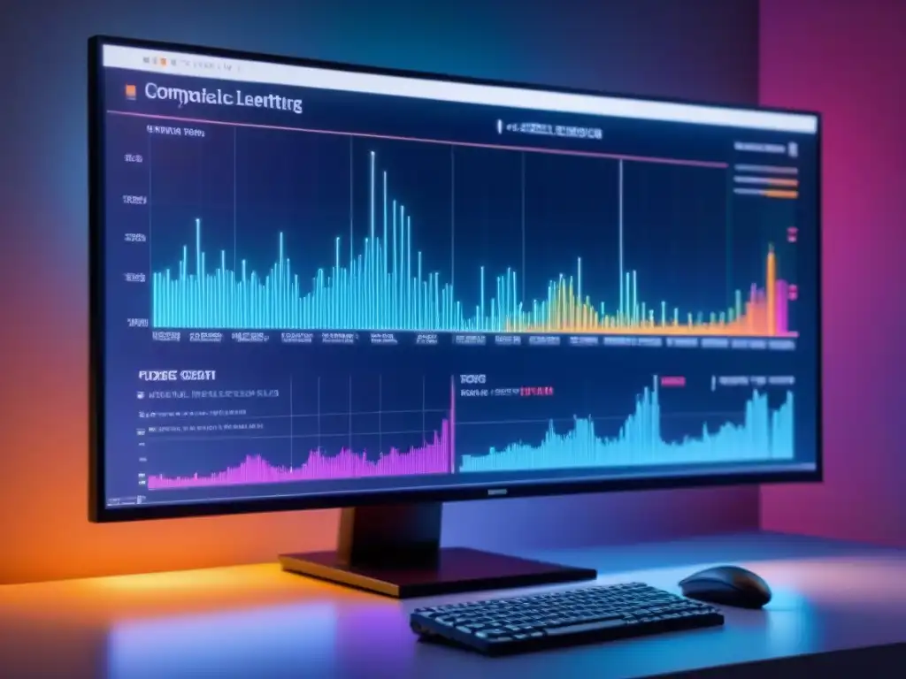 Complejo análisis computacional de métrica poética en pantalla futurista