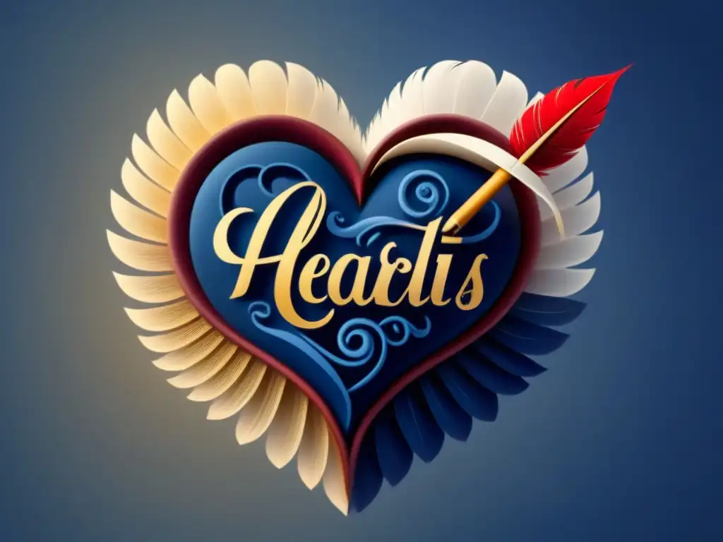 Un corazón se transforma en pluma, alquimia de emociones que inspiran poesía