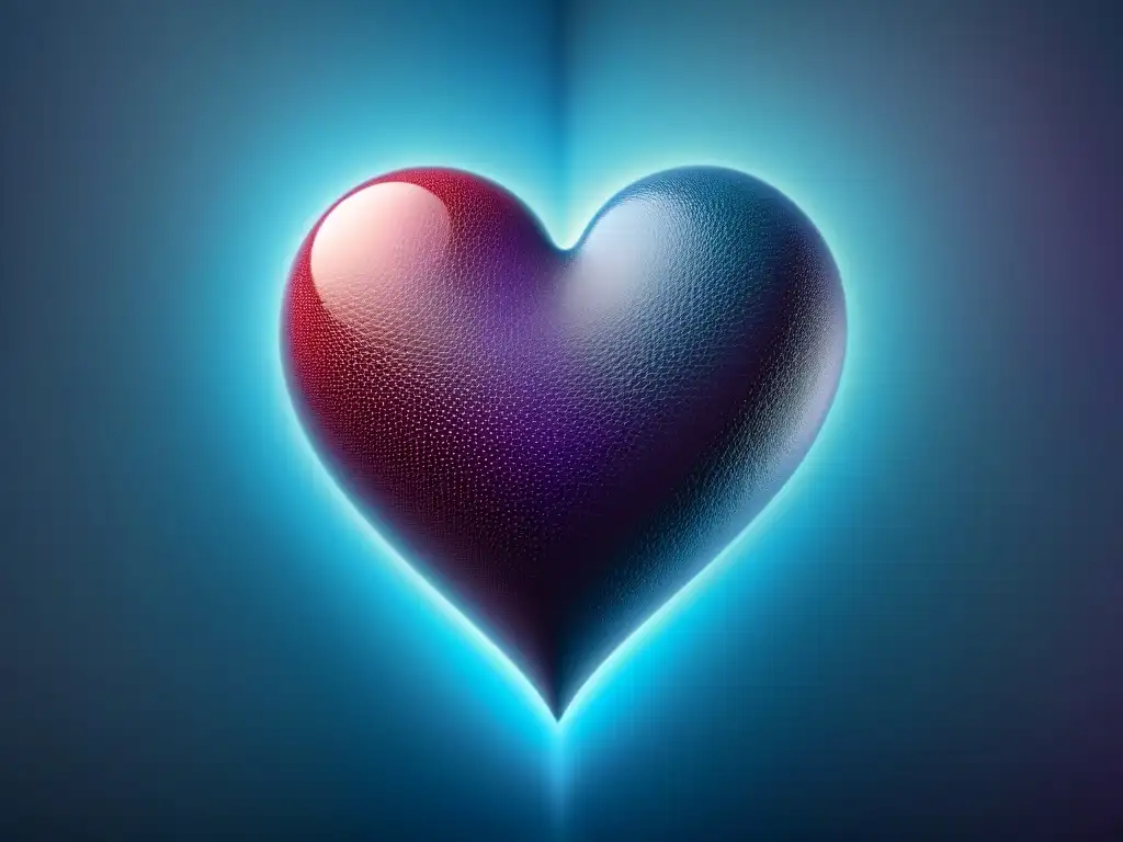 Un corazón se funde en un río de palabras poéticas, simbolizando la alquimia de transformar emociones en poesía