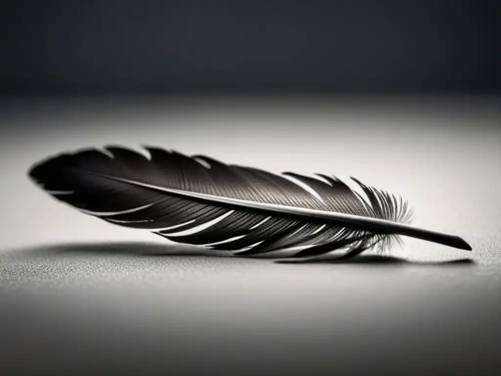 La delicada pluma flotando en el aire, muestra el poder transformador de la poesía con su elegancia y sutileza