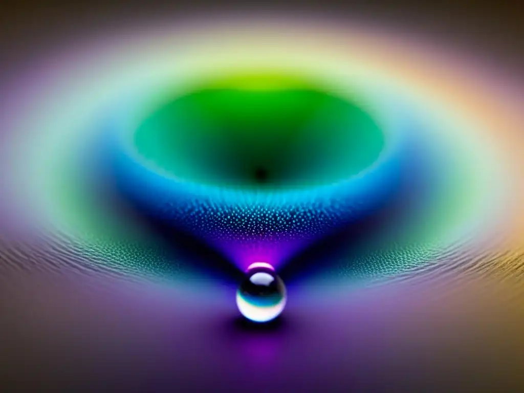 Gotas de tinta vibrantes: belleza en suspensión Deslumbrante transformación de versos con tintas en una gota de tinta suspendida