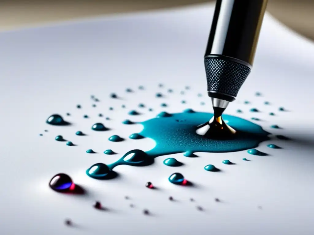 Transformación de palabras: Elegancia y color en cada gota de tinta Detalles artísticos con tintas crean transformación de versos