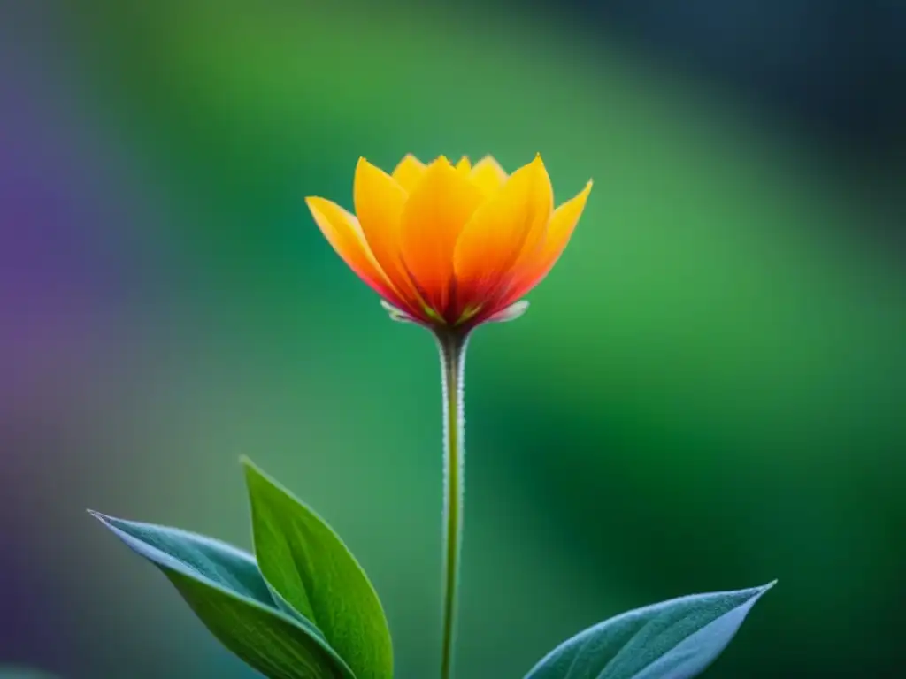 Una flor delicada cubierta de vibrante polen, conectando naturaleza y poesía como herramienta de conciencia