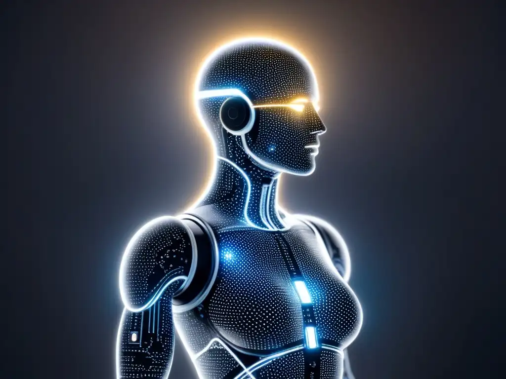 IA futurista entrelazada con poesía: arte tecnológico Una fusión armoniosa entre tecnología y arte: un sistema de inteligencia artificial futurista entrelazado con poesía generada por IA