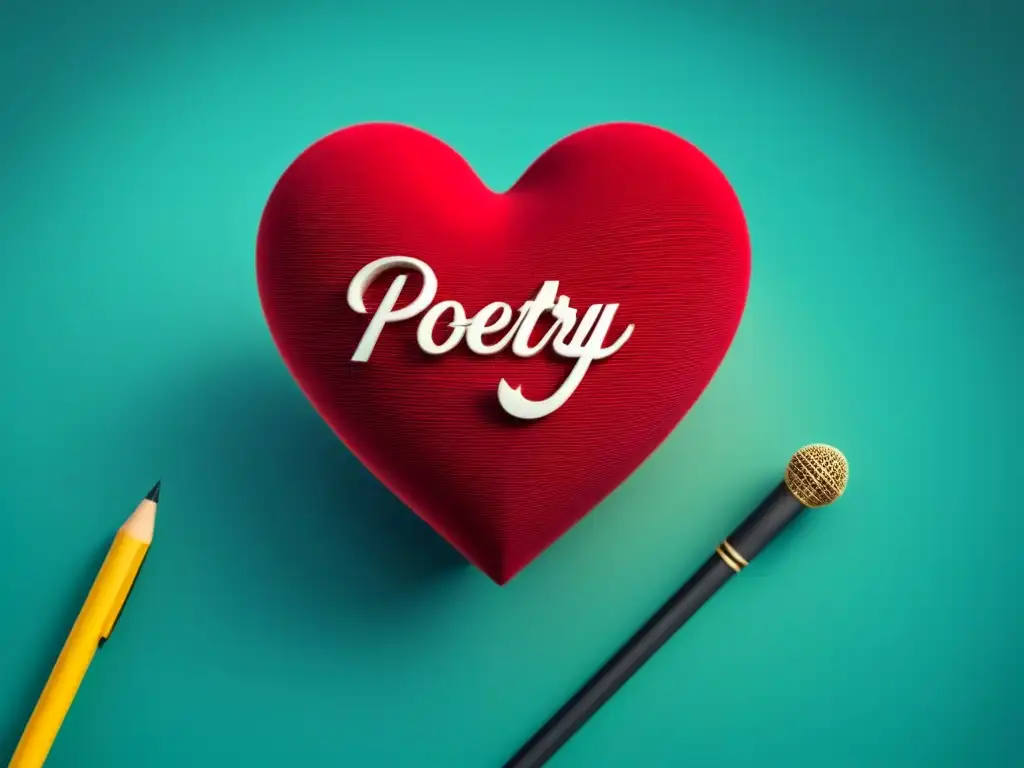 Corazón y pluma: la unión entre emociones y poesía Ilustración minimalista de un corazón entrelazado con una pluma, simbolizando la conexión entre emociones y poesía en la enseñanza de la Filosofía emocional a través poesía
