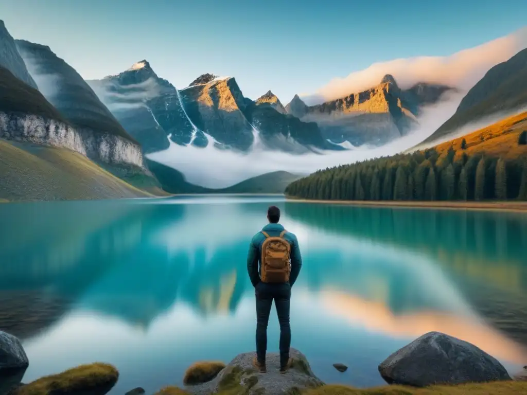 Un momento de contemplación en la naturaleza, reflejando el poder transformador de la poesía