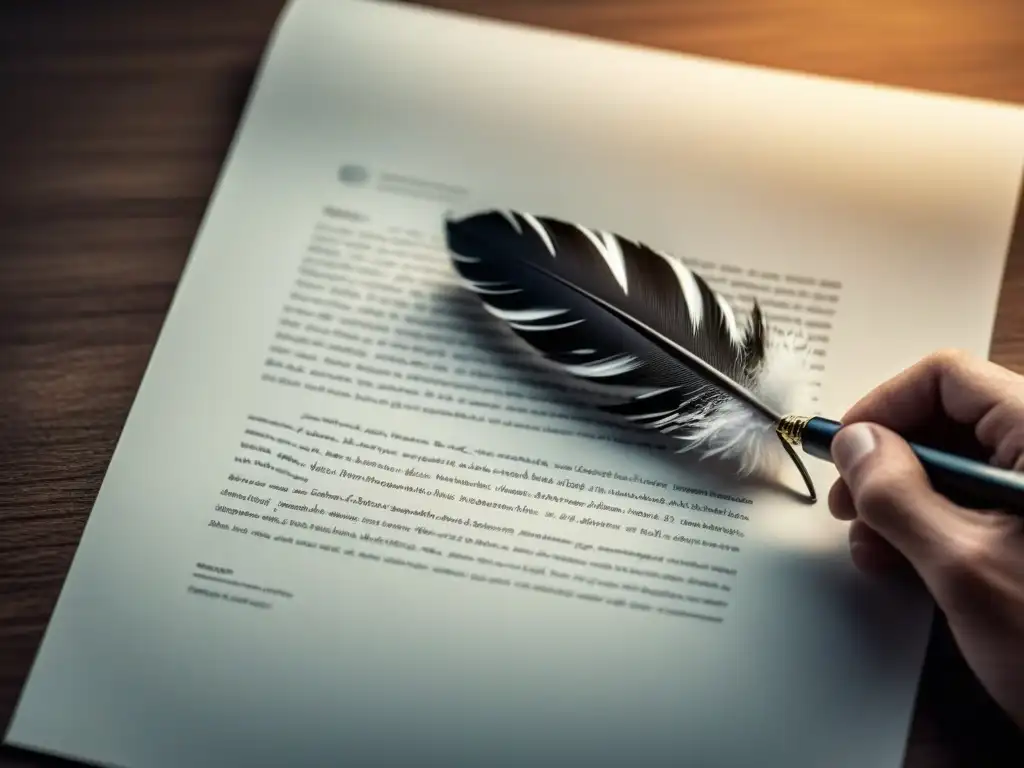 Pluma creando versos con realismo en verso vida estrofa