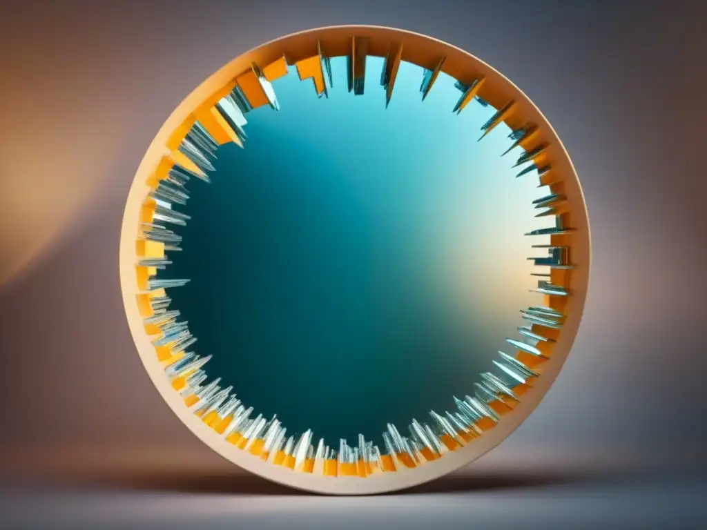 Reflejo poético: espejo fragmentado y versos transformadores El poder transformador de las palabras se refleja en un espejo fragmentado con versos poéticos