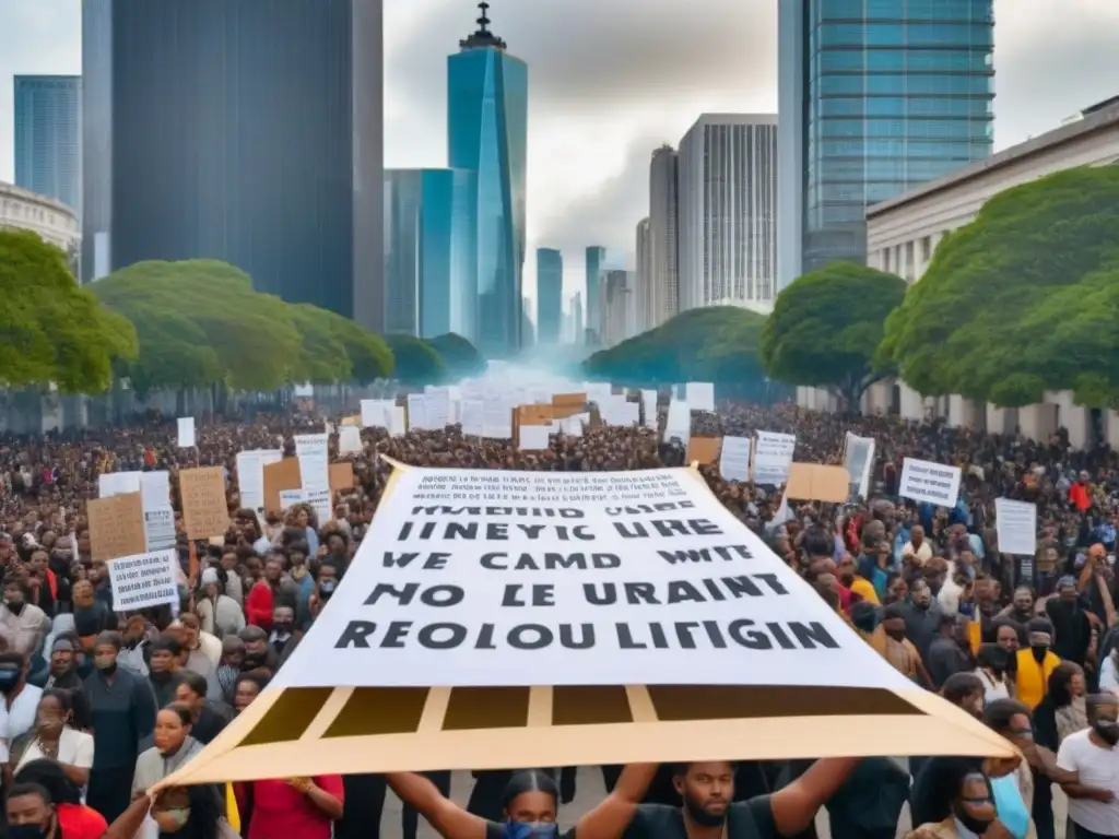 Una poderosa manifestación de poetas que transformaron el mundo, unidos en versos por la libertad en la ciudad