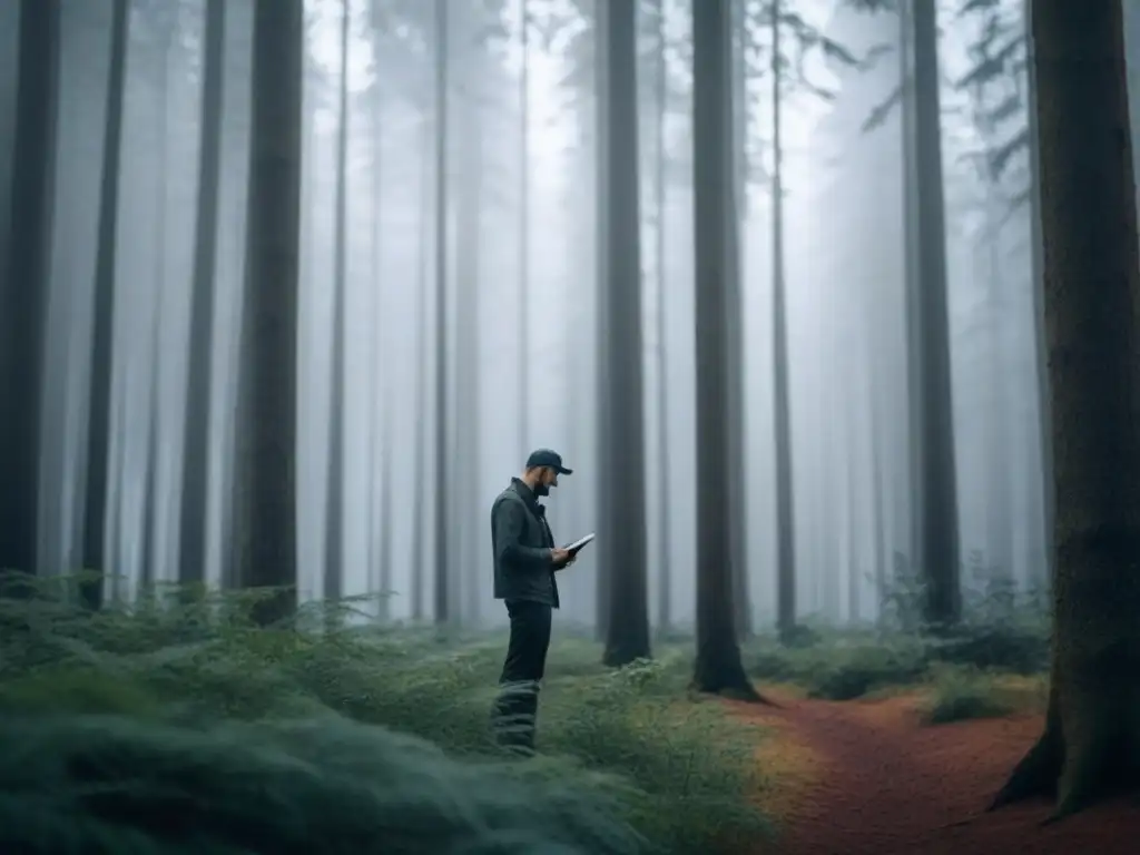 Un poeta solitario, inmerso en la naturaleza, inspirado por la poesía transformadora y vanguardia poética