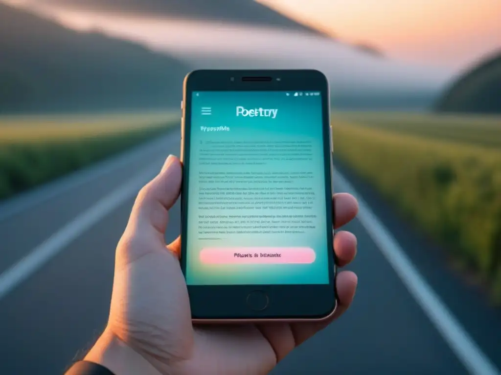 Interfaz poética en smartphone: elegancia de la transformación del lenguaje poético