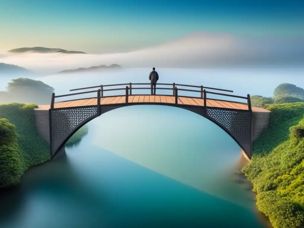 Puente de papel simbolizando la importancia del diálogo social a través de la poesía