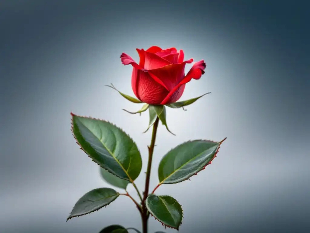 Una rosa roja floreciendo en un fondo blanco, Metáforas vivas en poesía