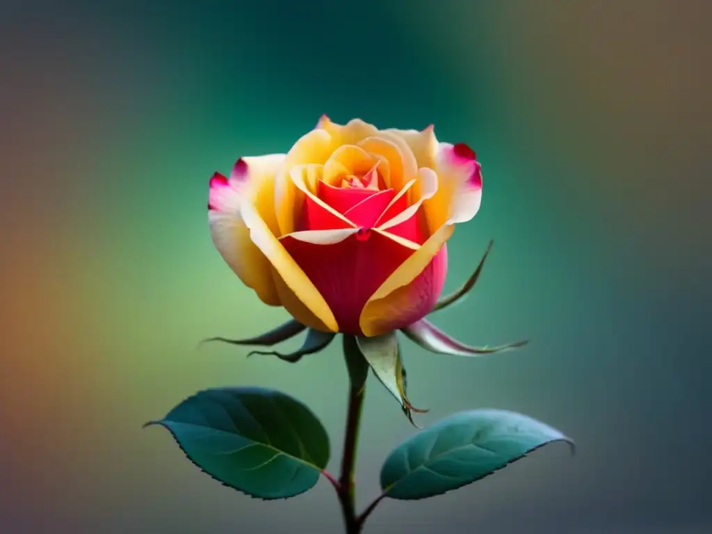 Una rosa floreciendo entre versos de poesía, simbolizando la transformación cultural a través de la poesía