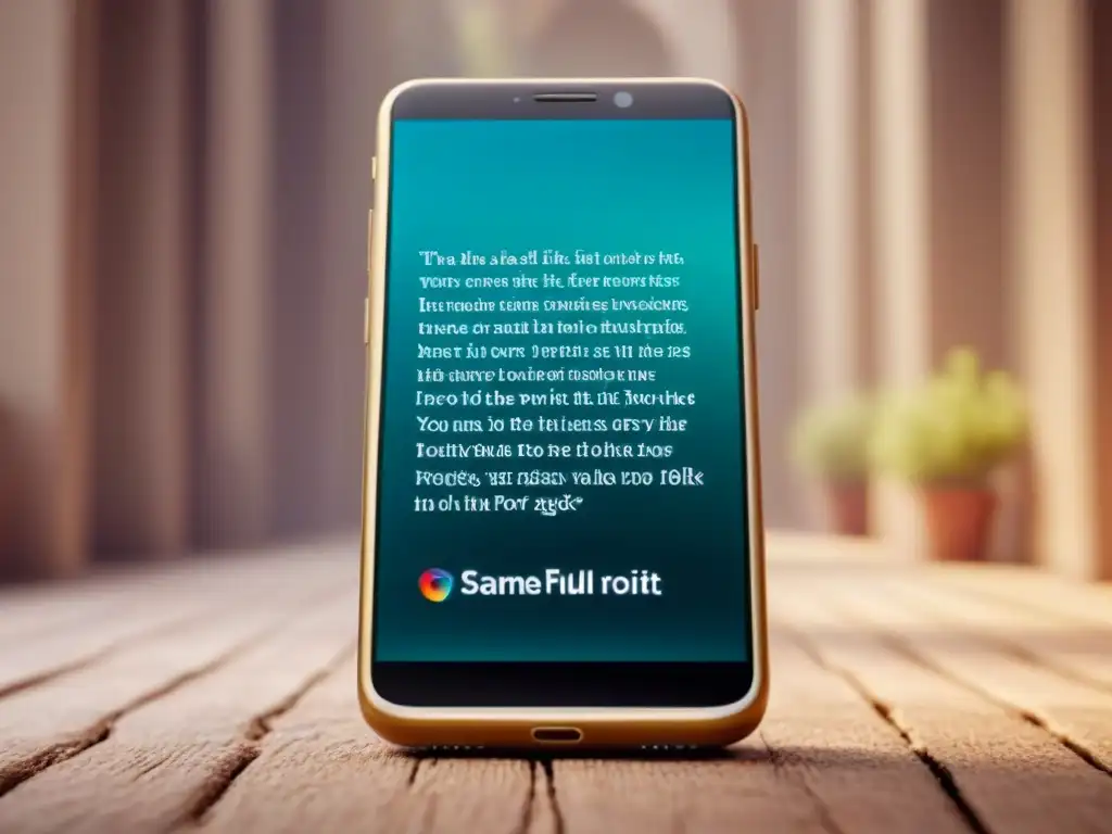 Un smartphone muestra poesía y publicidad viral