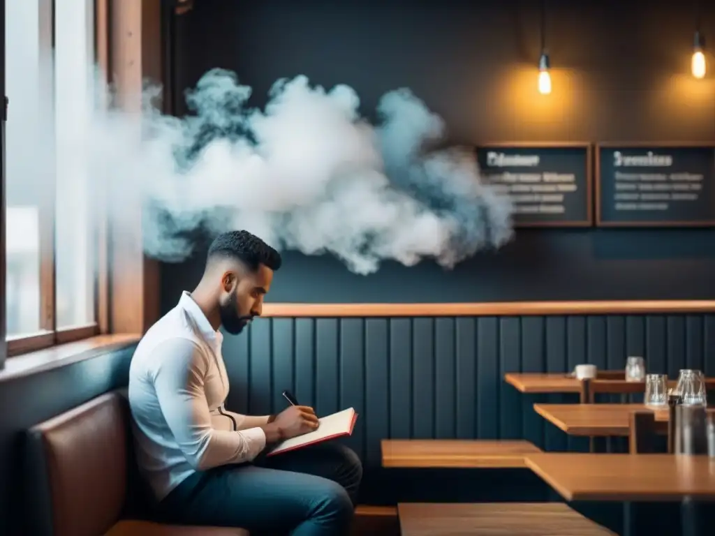 Sumérgete en la atmósfera de una cafetería tranquila, donde la poesía trae lecciones de vida en poesía