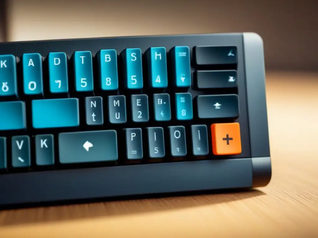 Teclado poético: fusión digital y artística Teclado moderno se transforma en símbolos poéticos como plumas y libros, fusionando la poesía con la revolución digital computacional