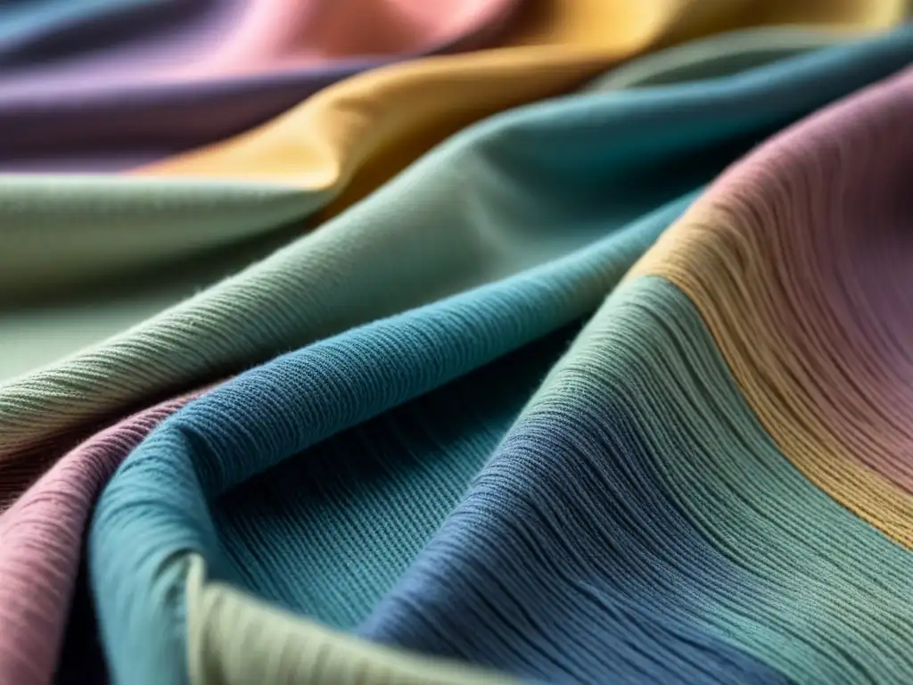 Tejido poético: arte en tela con versos de poetas famosos Textil poético en moda transformadora: diseño inspirado en versos de poetas, delicados hilos formando palabras en suaves tonos pastel