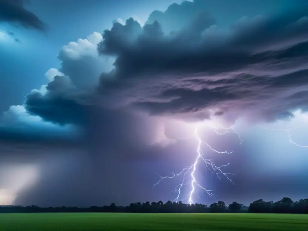 Tormenta interior iluminada por un rayo, poesía simbólica conflictos internos