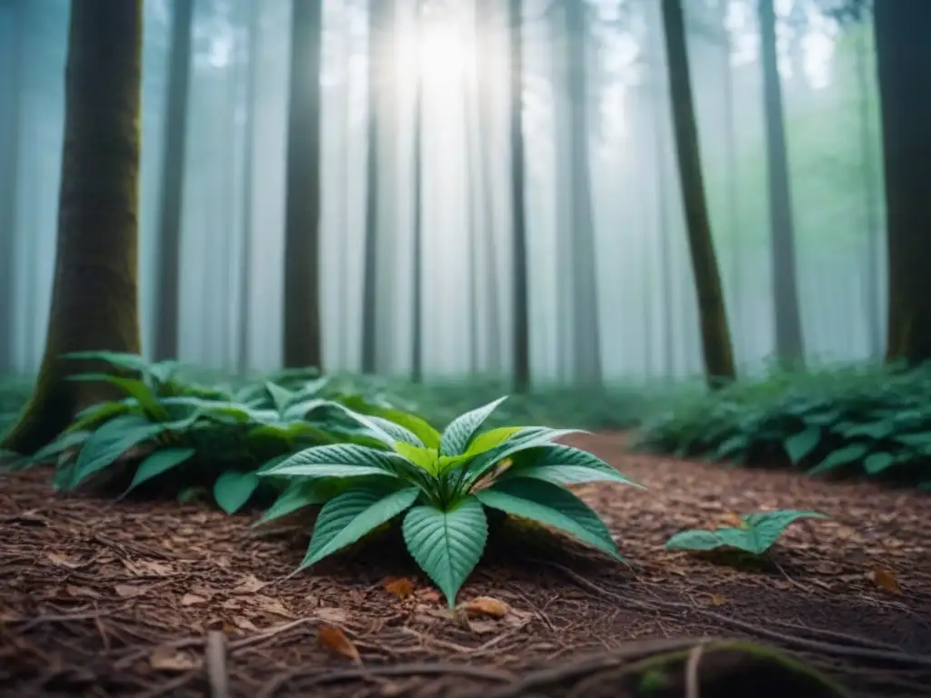 Un rincón tranquilo en el bosque, ideal para reflexionar y encontrar calma