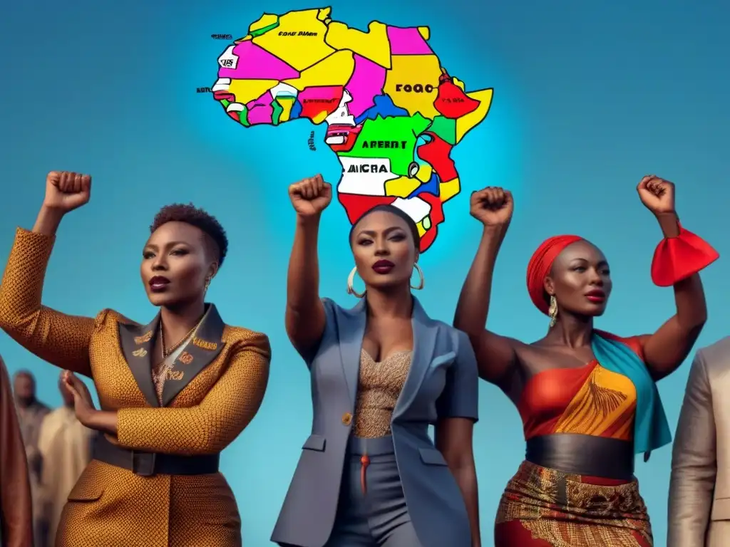Activistas africanos unidos: poesía y activismo Unidos en activismo y poesía, corazón de África late fuerte en ilustración digital